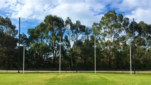 12m AFL barrier netting, side view
