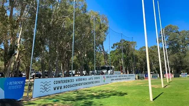 9m AFL barrier netting poles and rigging